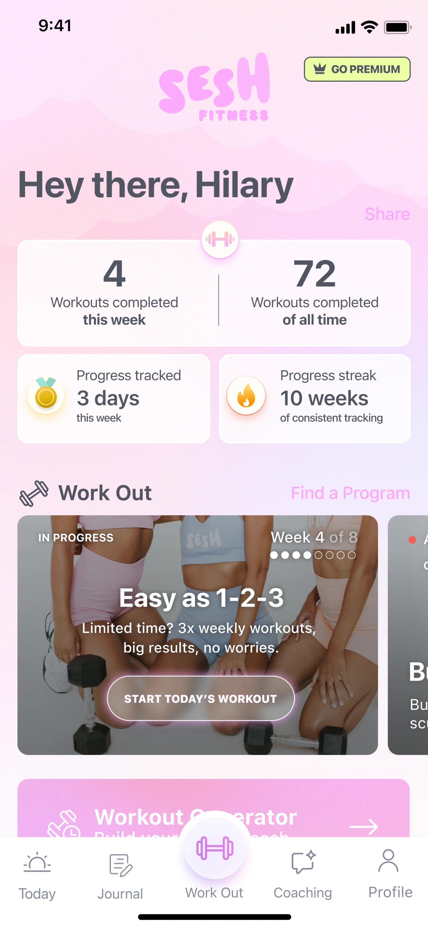 A better workout experience