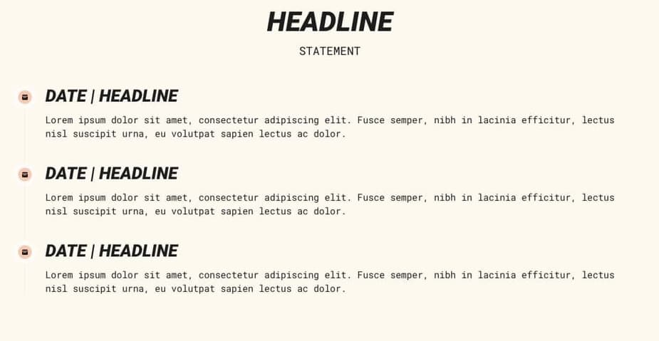Static Timeline